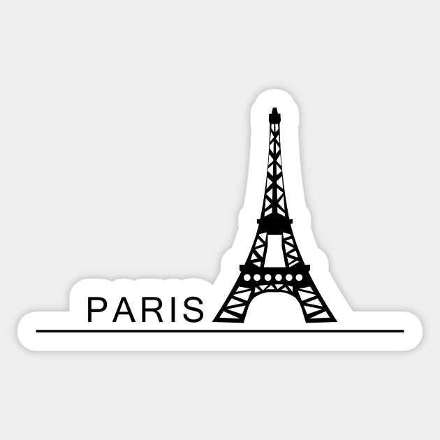 Paris T-Shirt Sticker by scoffin